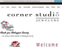 Tablet Screenshot of cornerstudiojewelers.com